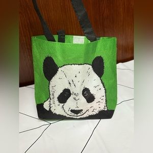 Souvenir San Diego Zoo with Baby Panda Tote Bag